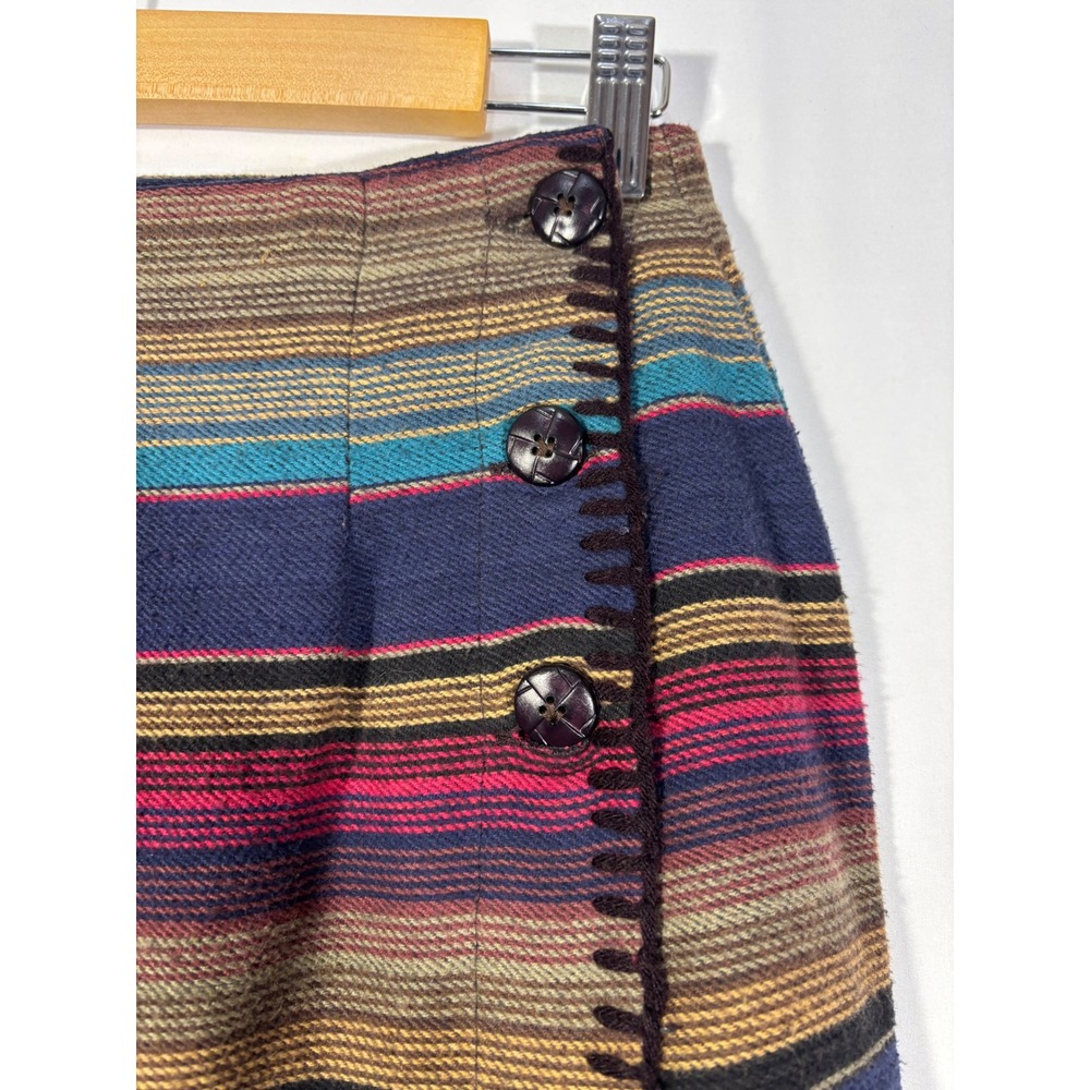 Heritage Boho Southwestern Hunt Club Tall Maxi Skirt Women10T Multicolor Striped - Picture 3 of 6